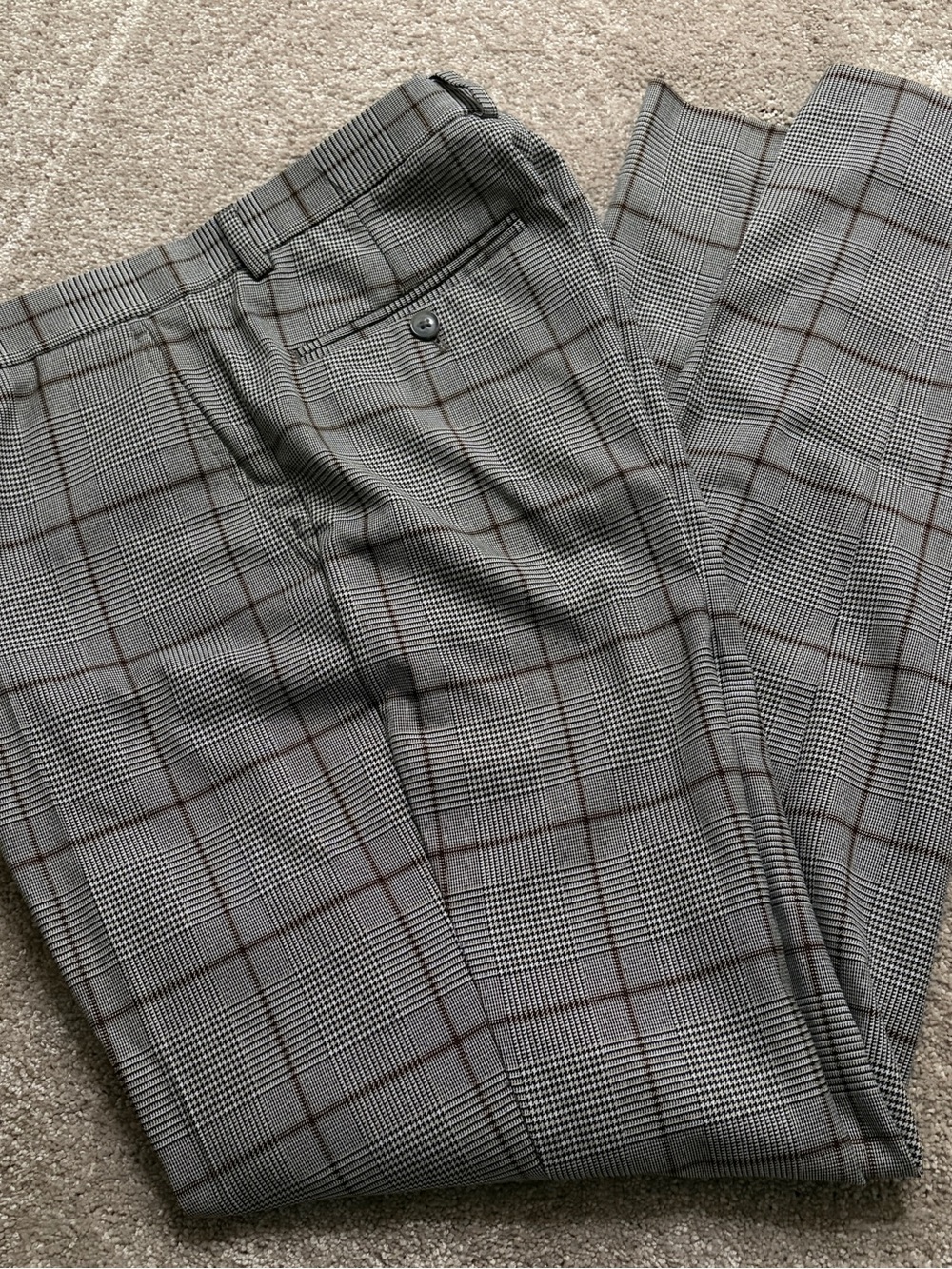 Plaid Men's Dress Pants